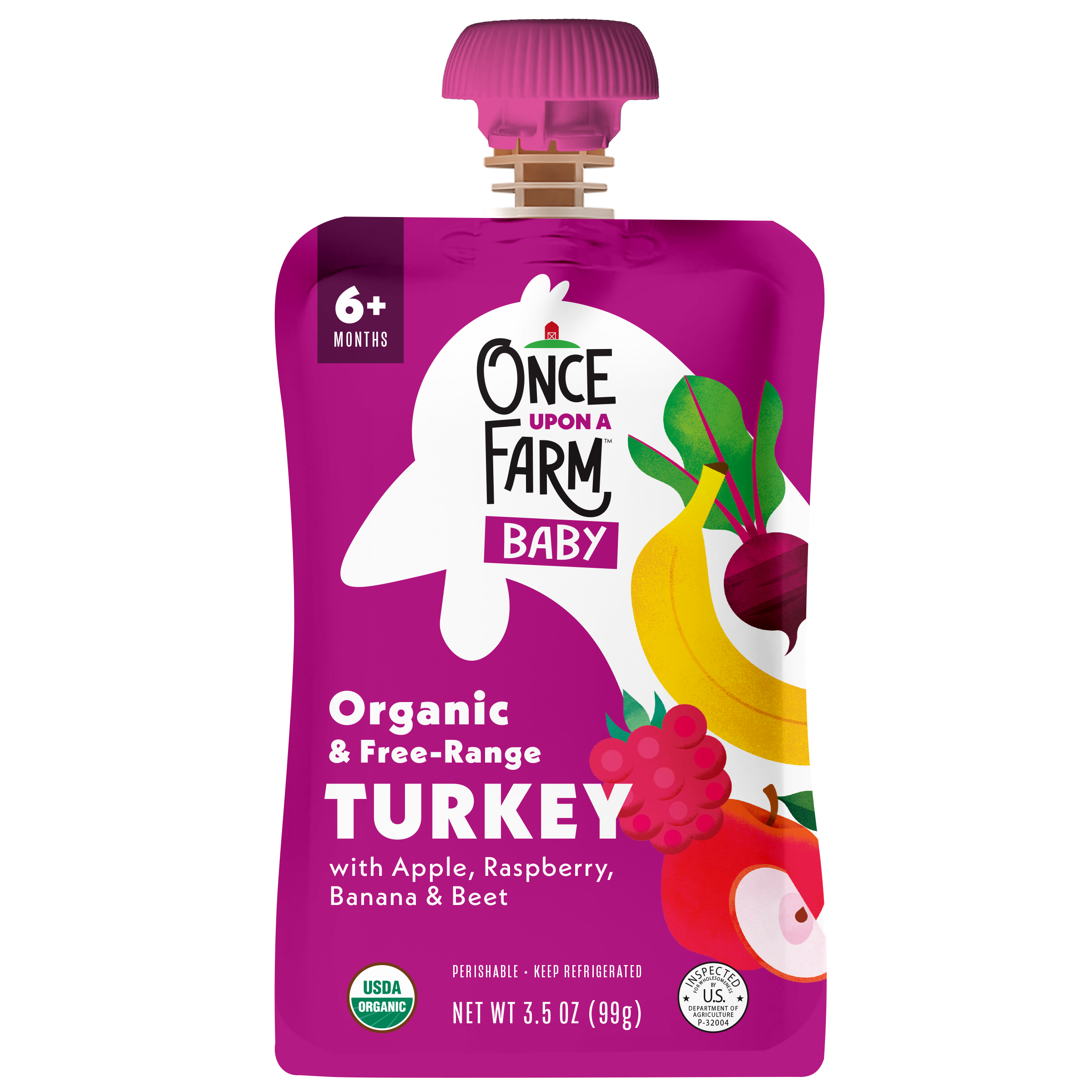 Apple, Turkey, Raspberry & Banana
