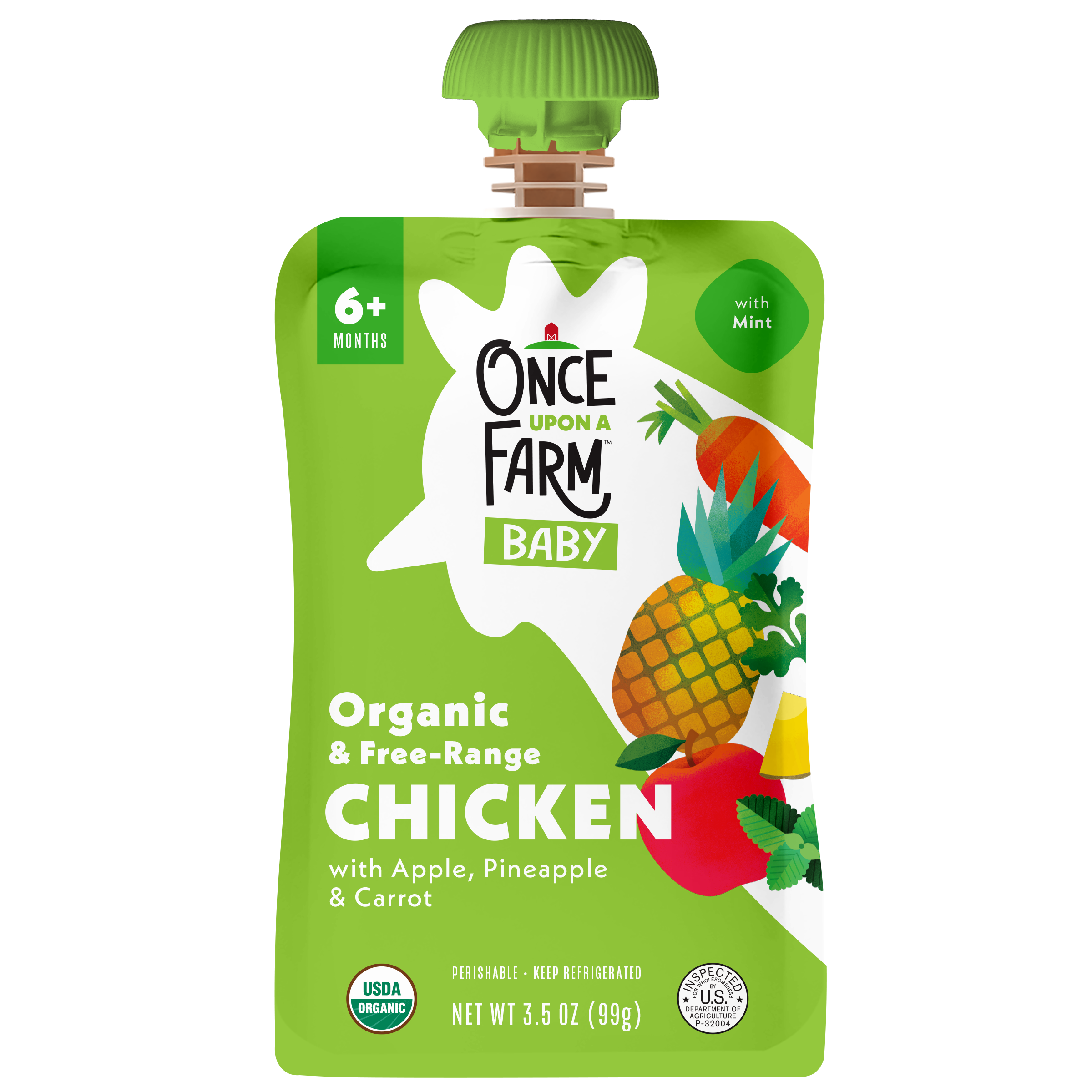 Apple, Pineapple, Chicken & Carrot